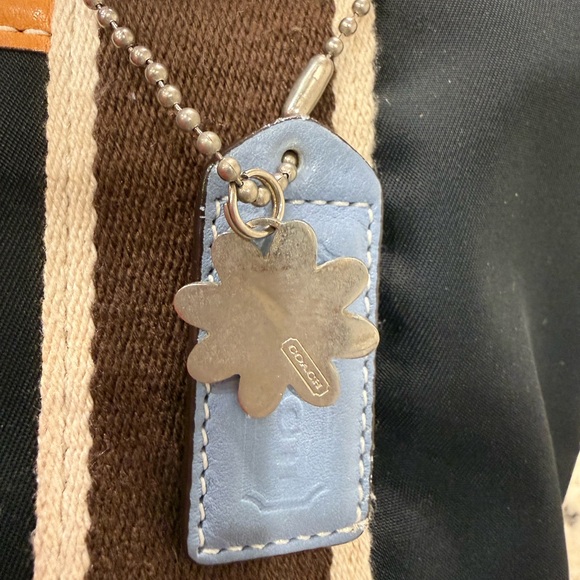 Coach EUC Vintage 1993 Hampton in Black & Brown w/Blue Accents - Picture 3 of 9